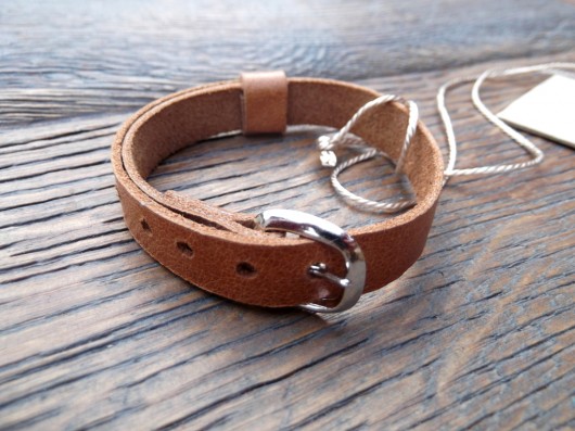 Skorzana bransoletka / leather bracelet KAMILA LIMA bags and more