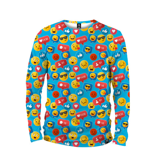 bluzy męskie Koszulka Longsleeve Męska DR.CROW Emotes