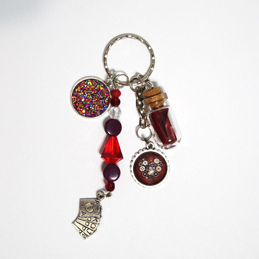 breloki Breloczek - Steampunk karciany, druzy