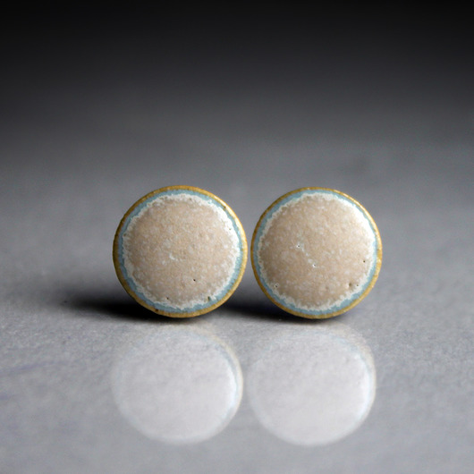 kolczyki ceramiczne Protozoa 9mm/stal chirurgiczna/