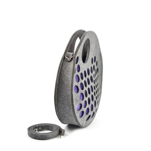 PurpleRoundStrainer Side  felt label