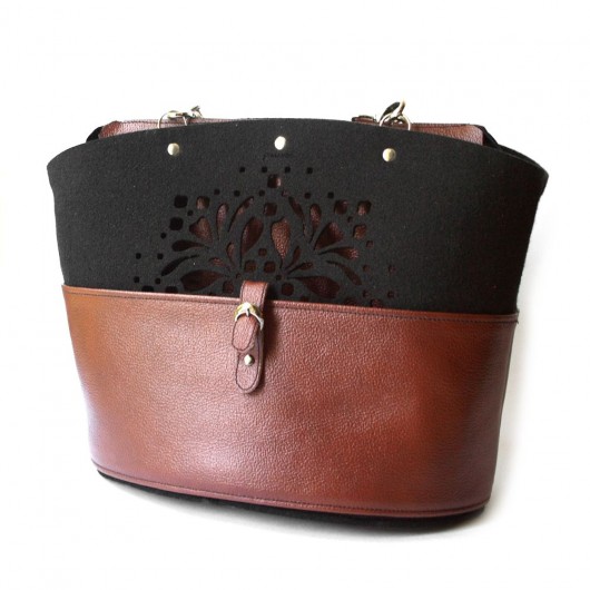 folk shoper&brązowe bordo PAWDECO