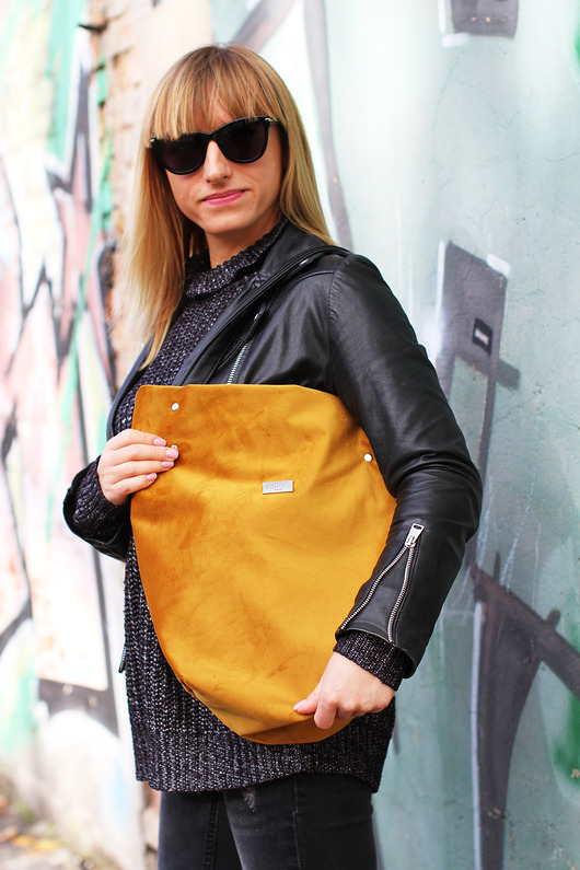 Shoper Bag Mustard Welur equipo