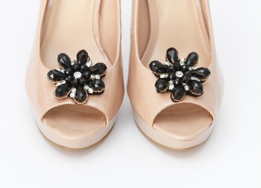 Daisy - Black - klipsy do butów HowDoILook
