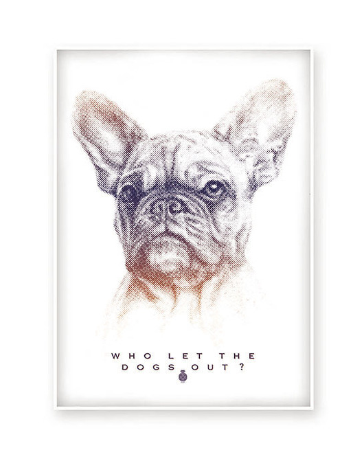WHO LET THE DOGS OUT  -plakat (normal) Ananas Project