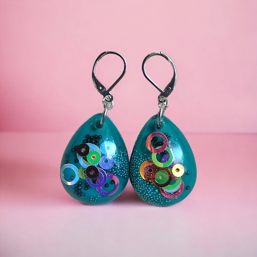 kolczyki z żywicy Kolczyki z żywicy : kolekcja PARTY TIME