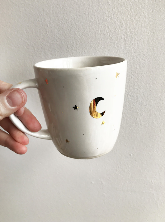 Ceramiczny kubek z uchem biały 270 ml ELEMTHEBRAND