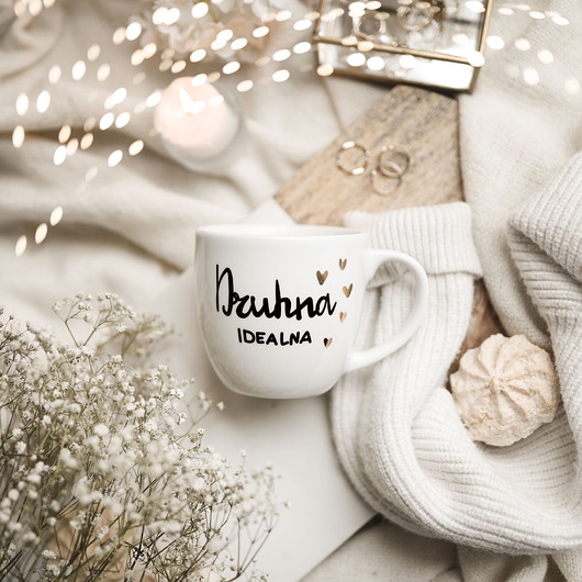 kubki Kubek 300 ml - Druhna idealna ZŁOTE SERCE