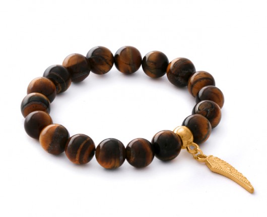 Tiger eye with wing pendant. Lavoga