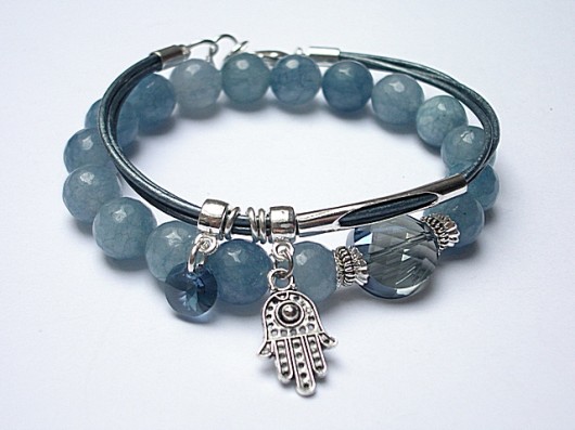 DUO - Denim stones and leather KiKa pracownia