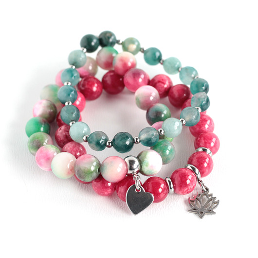 Rezerwacja Zestaw bransoletek multi #04 Kociokwik Jewelry