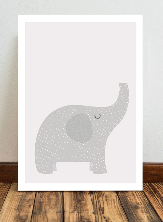 Słoń plakat  50x70 cm / A3 / A4 Miss Rabbit Mr Fox