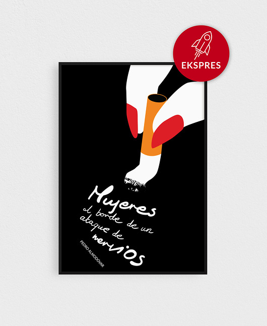 Plakat EKSPRES - Kobiety Na Skraju Załamania Nerwowego PLAKATY GEOMETRYCZNE