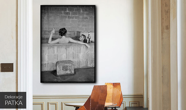 Plakat Steve McQueen i żona Neile Adams Dekoracje PATKA Patrycja Kita