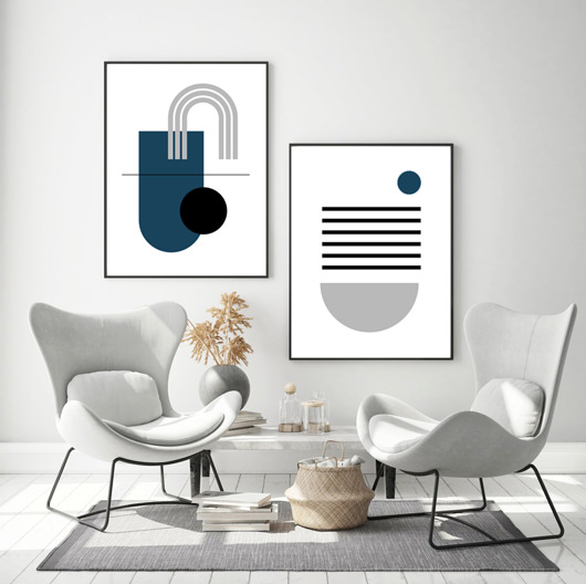 plakaty Boho geometria - zestaw plakatów