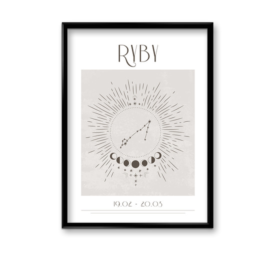 plakaty Plakat Ryby Boho
