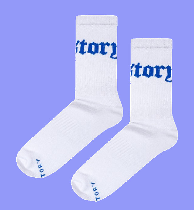 skarpetki damskie Skarpetki Froty Soxstory All Blue Gothic On White