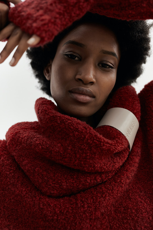Sweter Boucle Czerwony Nubee