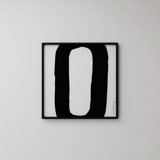 LITERA &quot;O&quot;  - grafika 50x50 MINIMALLIVING