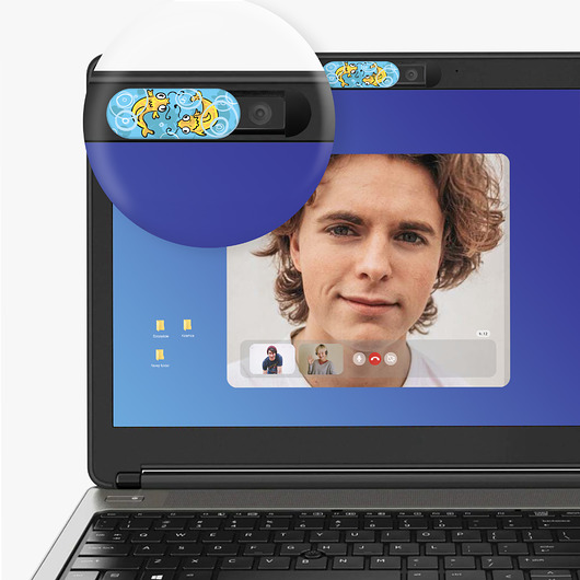 Złota Rybka zasłonka kamery laptopa. Froo