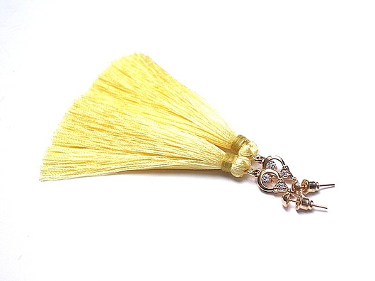 Boho yellow bannana  /16-05-18/ - kolczyki KiKa pracownia