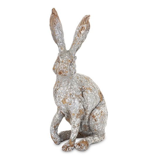 ozdoby wielkanocne Dekoracja - zając szary 35x13x19 cm LONGORELA-4