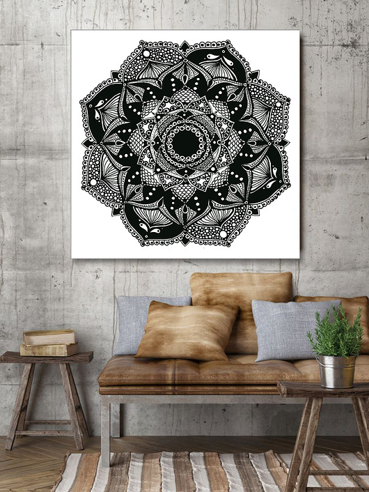 Mandala 50x50cm Malgorzata Domanska