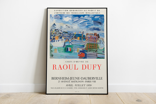 Raoul Dufy- plakat wystawowy Pas De LArt