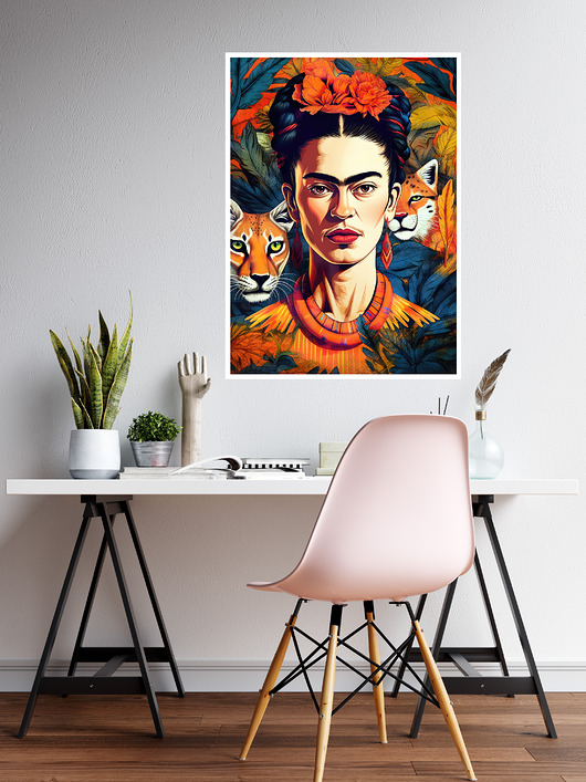 grafiki i ilustracje Frida - grafika plakat A3