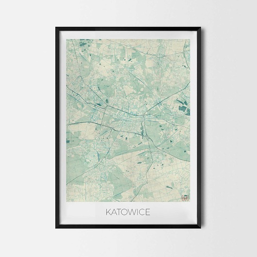 Plakat Katowice - CityArtPosters CityArtPosters