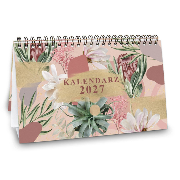 kalendarze i plannery Kalendarz 2027 biurkowy FLORA GARDEN wolnostojący