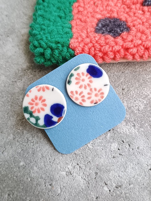 kolczyki ceramiczne Kolczyki ceramiczne Bolesławiec