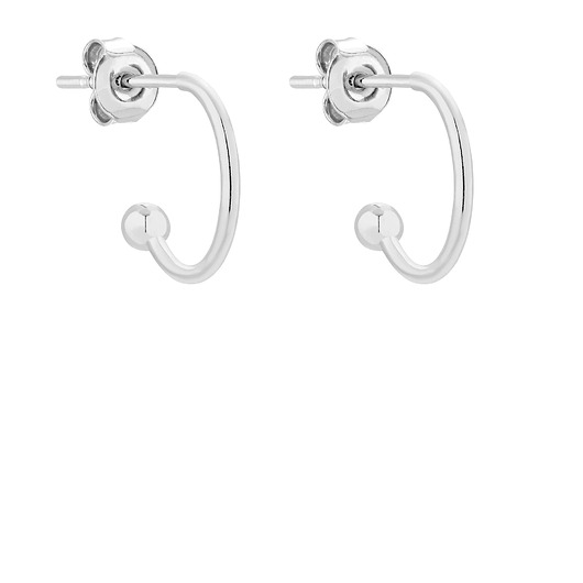 kolczyki srebrne Srebrne kolczyki półkola