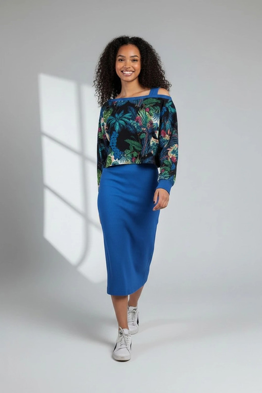 komplety damskie Zestaw sukienka na ramiączkach bluza oversize rozmiar M