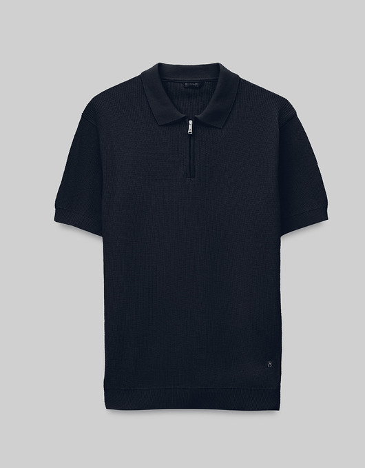t-shirty męskie Koszulka polo Crespino granatowa