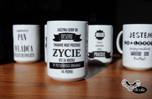 Zaczynaj dzień od deseru, kubek  450ml Sowia Aleja