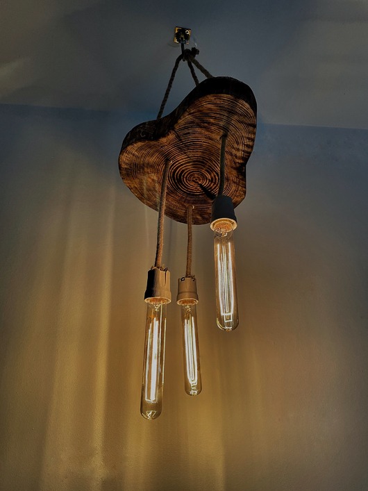 lampy wiszące Lampka Gruszka Boho