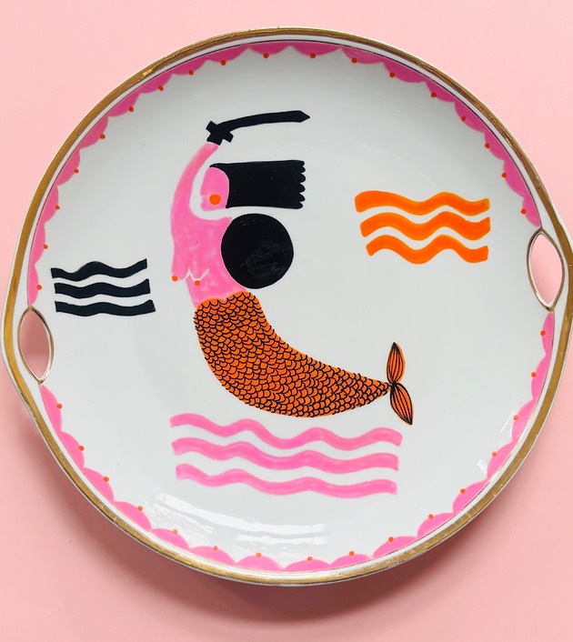 Ozdoby na ścianę Syrenka Talerz stołeczny