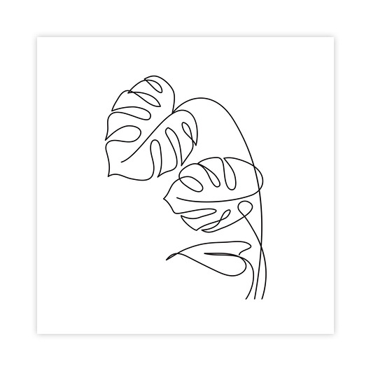 plakaty One Line Art IV Plakat