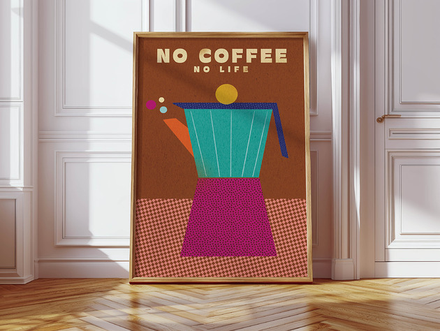plakaty Plakat No coffee no life