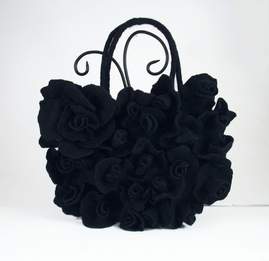 Roses: Jedwabnofilcowa Torebka filcant