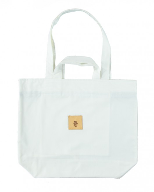 Milky White Oversized Cotton Bag Roboty Ręczne