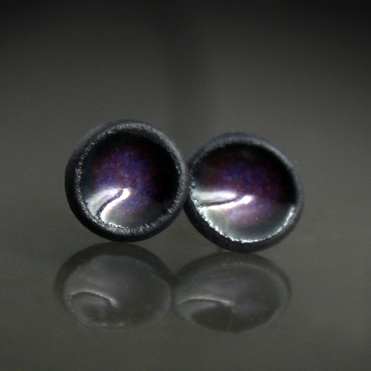 kolczyki ceramiczne Drobinki 11mm /stal chirurgiczna/