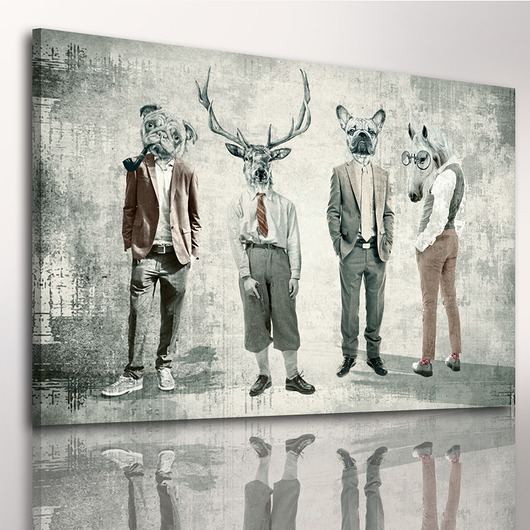 inne OBRAZ NA PŁÓTNIE -  120x80cm CHŁOPAKI :)