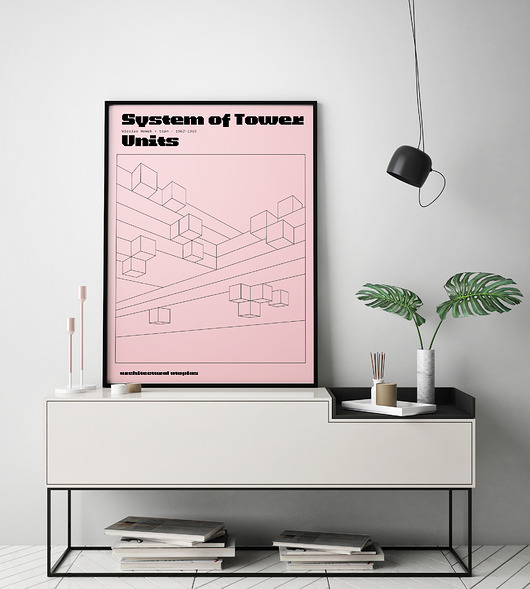 grafiki i ilustracje Architektoniczne utopie: Zespoły wieżowe