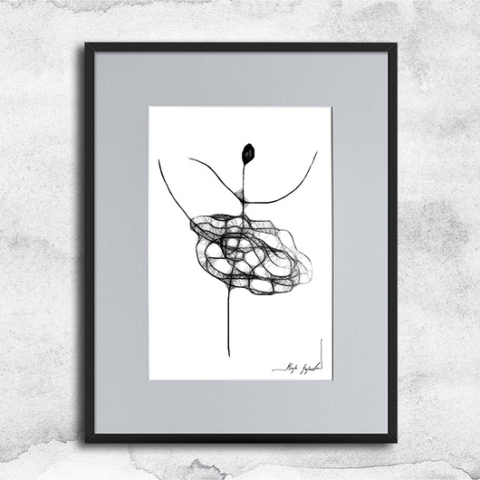 grafiki i ilustracje Autorska grafika z ramą - nr 91