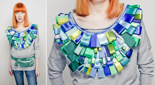 Bluza szara kołnierz S M Diamentowe Benni