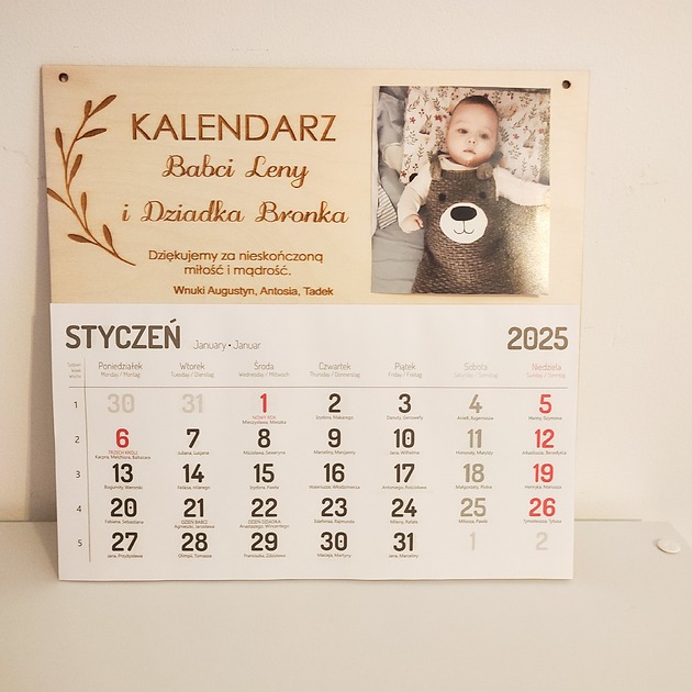 kalendarze i plannery Kalendarz personalizowany na Dzień Babci i Dziadka
