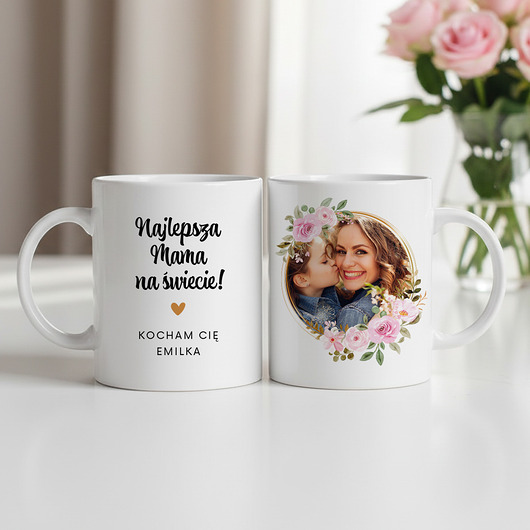 kubki Foto Kubek NAJLEPSZA MAMA prezent dla mamy ze zdjęciem