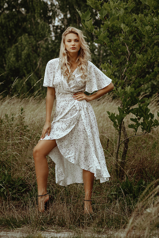 PRIMAVERA white dress OTTAVIANO Dominika Mlynczak